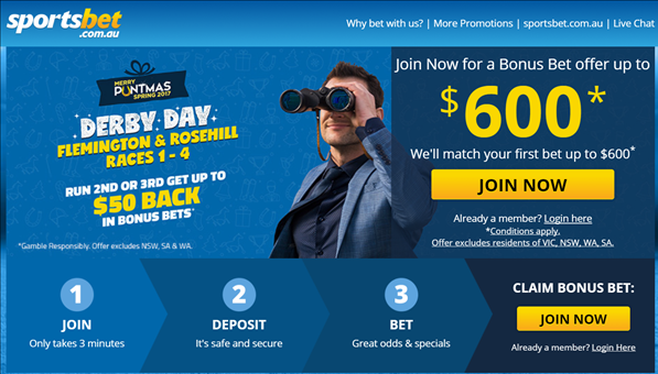 Sportsbet bonus